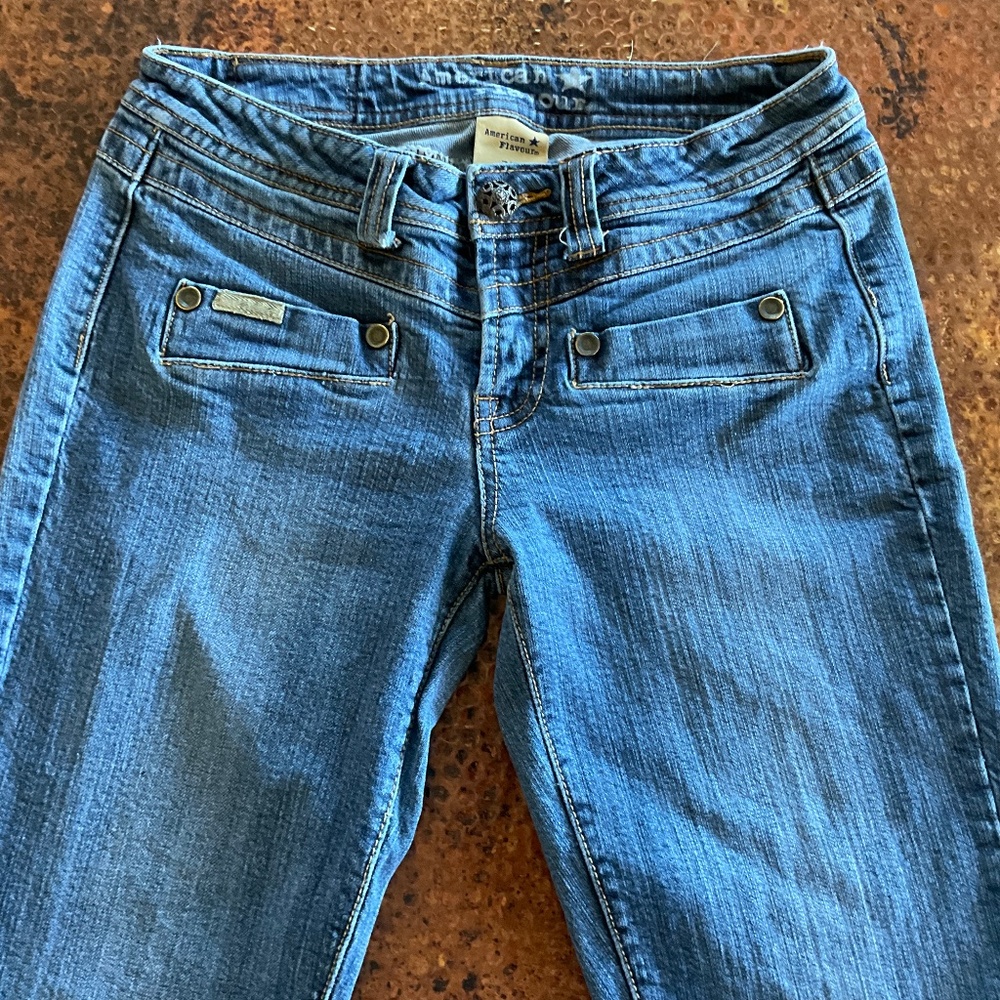 American Flavour Low Rise, Sexy, Blue Denim Jeans. Size 7/8